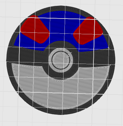 grande palla by buddasticks arte 2d colpire pokeball pokemon go 3d print model - Mito3D