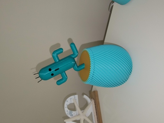 kaktüs kapak sarmal ekici yeniden karıştırılmış by akılsız baba ev halkı dekor ffvii 3d print model - Mito3D
