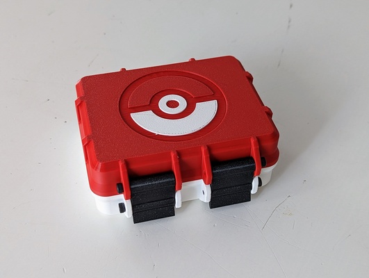 robuste boîte pok lun cartes remixé by mrstolarsky jouets jeux titulaire soutien carte cas gaine espace rangement 3d print model - Mito3D