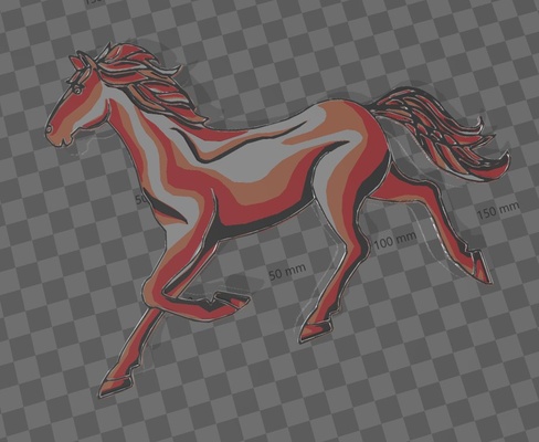 decorazione cavallo by mimi casa arte modelli ornamento cheval 3d print model - Mito3D