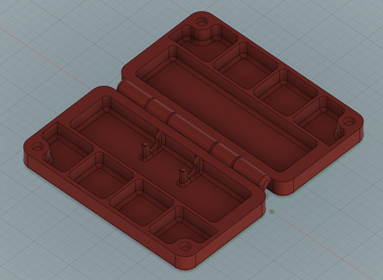 ugello estrusore scatola by eah progetti utensili organizzatori magnetico contenitore degli attrezzi fermo toolstorage 3d print model - Mito3D
