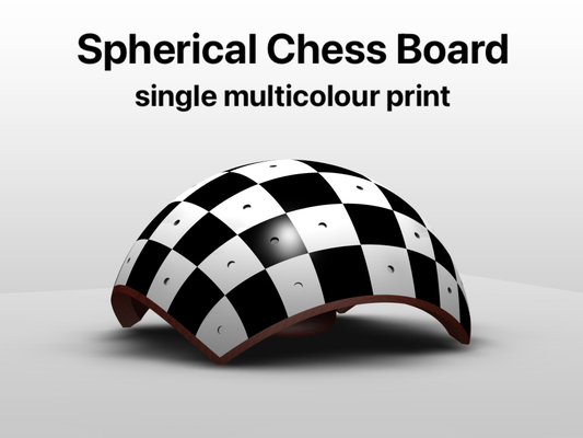 multicolour spherical chess board remixed by jpbruce toys & games multicolor 3d print model - Mito3D