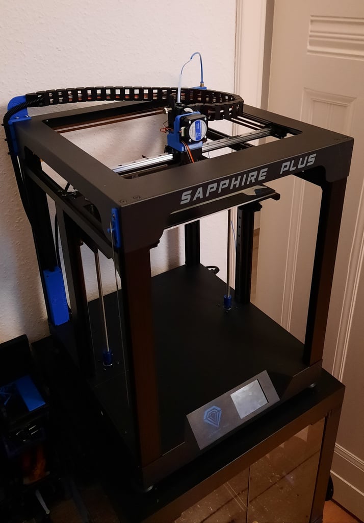 sapphire cable chain mount by magichappenz 3d printer accessories sapphireplus 3D print model - Mito3D