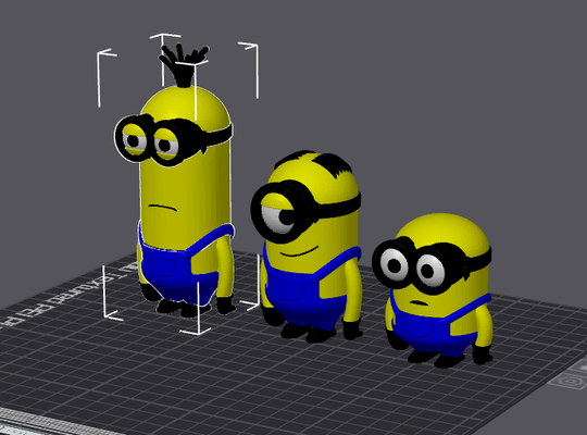 minions figure miniatures remixed by print4gods minion figur figures miniature model 3d print model - Mito3D