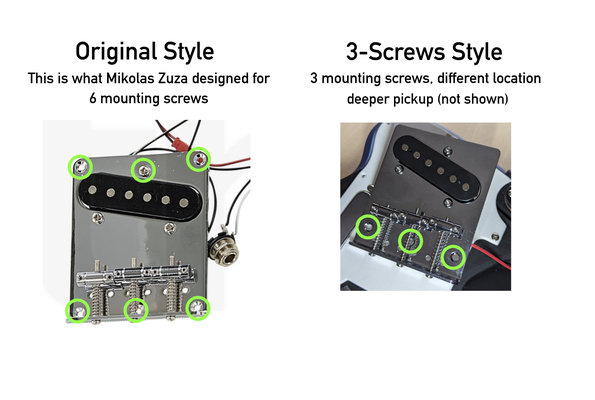 prusacaster principal cuerpo 3 screw hardware variante remezclado by mrstolarsky pasatiempo bricolaje diy música 3d print model - Mito3D