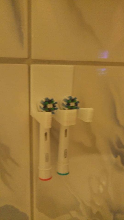 oral b diş fırçası baş kulp destek by 3dmarked ev halkı modeller şeytani 3d print model - Mito3D