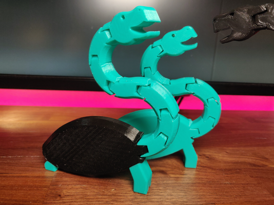 flexi tortuesaure by zeddiarts art modèles dinosaure tortue brachiosaure 3d print model - Mito3D