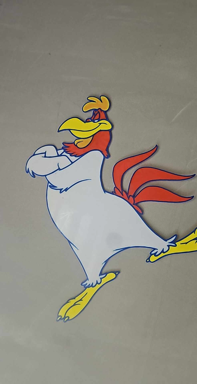 fog horn leg by buddasticks art 2d 2dart looney toons rooster bird chicken multicolour 3d print model - Mito3D