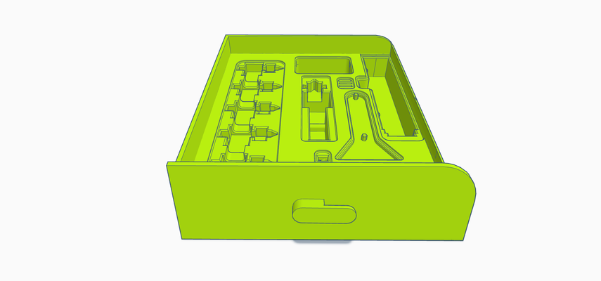 x3d finale parts drawer remixato by dutchworkx3d 3d stampante accessori 3d print model - Mito3D