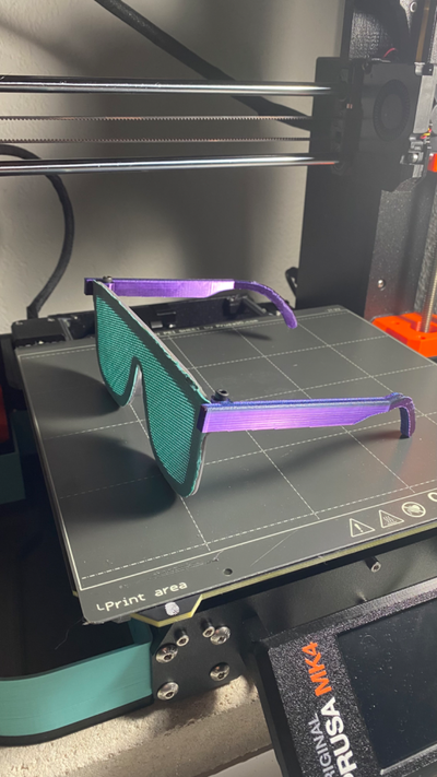 tamamen yazdırılabilir güneş gözlüğü by nuh i̇şler moda gözlük 3d yazdır güneşlikler aksesuarlar aksesuarları giyilebilir kullanışlı baskılar 3d print model - Mito3D