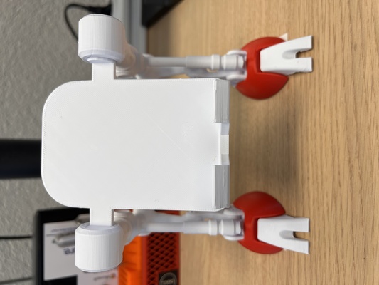 robô phone ficar pé magsafe remixado by dutchworkx3d ferramentas aparelhos suporte maçã iphone andróide magsafestand magsafecharger 3d print model - Mito3D