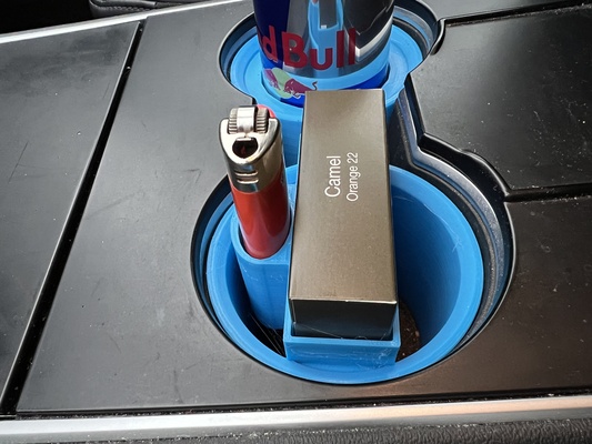 tesla model 3 sigara çakmak bardaklık by dutchworkx3d hobi kendin yap araçlar bic teslamodel3 paketi 3d print model - Mito3D
