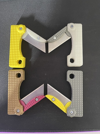 folding utility knife carabiner lock recreation by computerstar2000 tools hand thingiverse stanley utilityknife stanleyknife foldingknife 3d print model - Mito3D