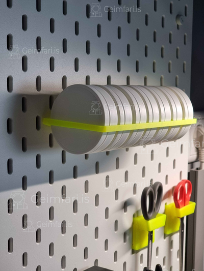 ikea skadis pegboard container holder by geimfari tools organizers recycle snus 3d print model - Mito3D