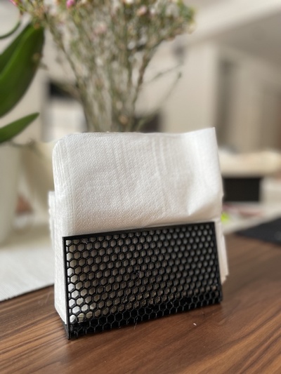 honeycomb napkin holder by jonathanlevi household house models thingiverse 3d print model - Mito3D