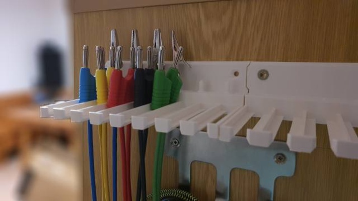lab cable holder remix remixed by jhe 42 tools organizers wallmounted cableholder banana 3d print model - Mito3D