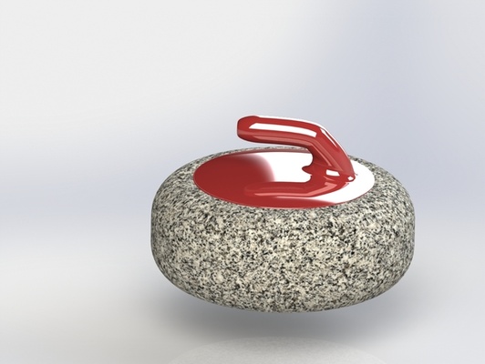 curling calcolo by partylime passatempo fai sport all'aperto roccia inverno gli pietre olimpiadi tablecurling curlingstone 3d print model - Mito3D