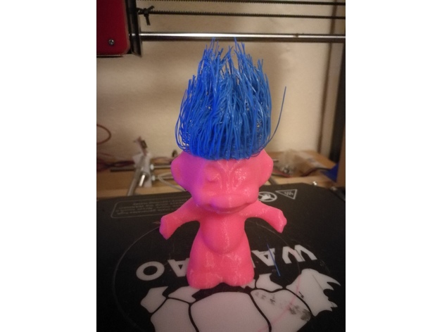 behaart troll puppe neu gemischt by partylime spielzeuge spiele zeichen spielzeug zahl haar haarabdrücke 90s 1990s 1990 trolldoll 3D print model - Mito3D