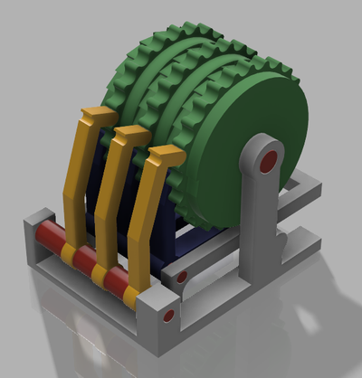 ratchet pawl mechanism by volt64bolt hobby & diy 3d print model - Mito3D