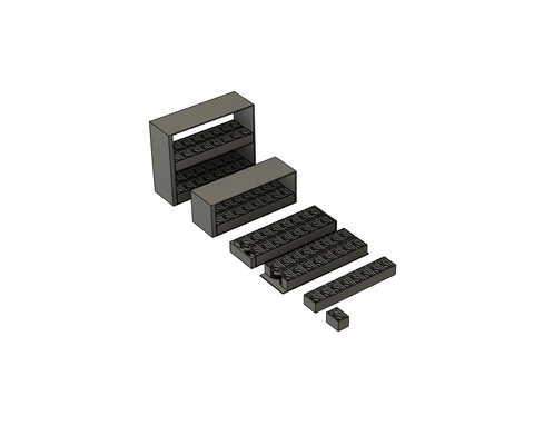 bettery titolare supporto modulare batteria standard tipi of batterie in by volt64bolt utensili gadget 3d print model - Mito3D