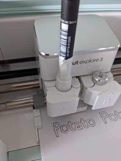 cricut explore 3 pen adapter uni-pin fine pens by mitsubishi pencil co volt64bolt tools gadgets cricutadaptor cricutexplore3 3d print model - Mito3D