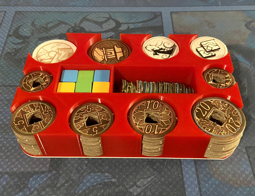 espiga jardim moeda bandeja varejo versão by trek3d6 brinquedos jogos borda jogo tabuleiro boardgameinsert organizador doméstico trovão 3d print model - Mito3D
