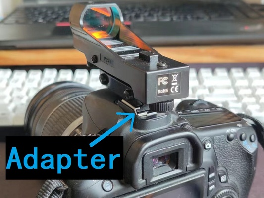 hotshoe to ottico vista adattatore by h 555666 utensili gadget telecamera video foto tiro convertitore 3d print model - Mito3D
