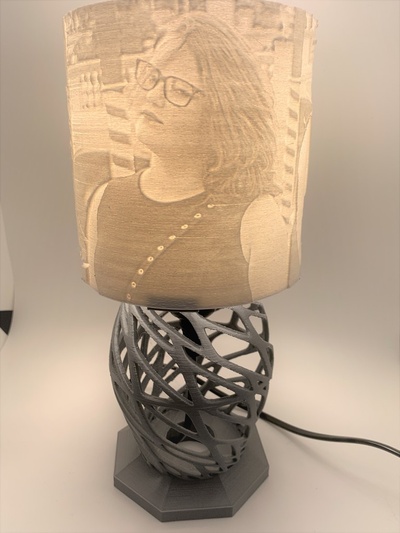 litofano arte lámpara by conan lloyd casa decoración florero 3d print model - Mito3D