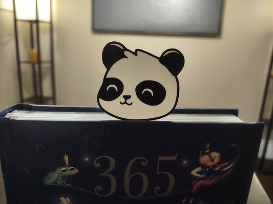 mutlu panda yer imi by tonyling ev halkı ofis renkli karikatür hayvan şirin kitap hayvanlar imleri sevimli sevimlipanda 3d print model - Mito3D