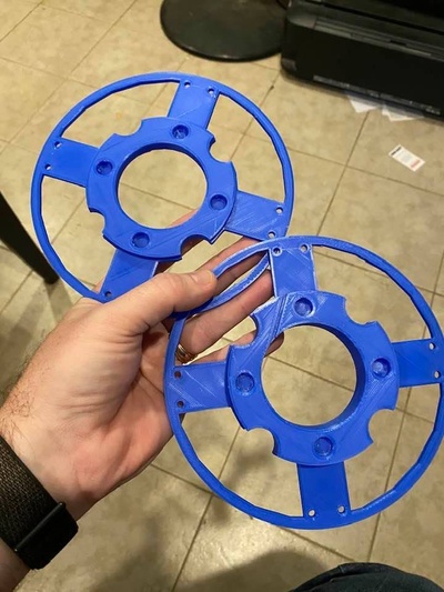 magnetic closure filament sample spool by conanlloyd 3d printer accessories makerbox alien3d thingiverse 3d print model - Mito3D