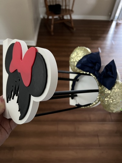 minnie ear holder by conanlloyd fashion models mouse ears 3d print model - Mito3D
