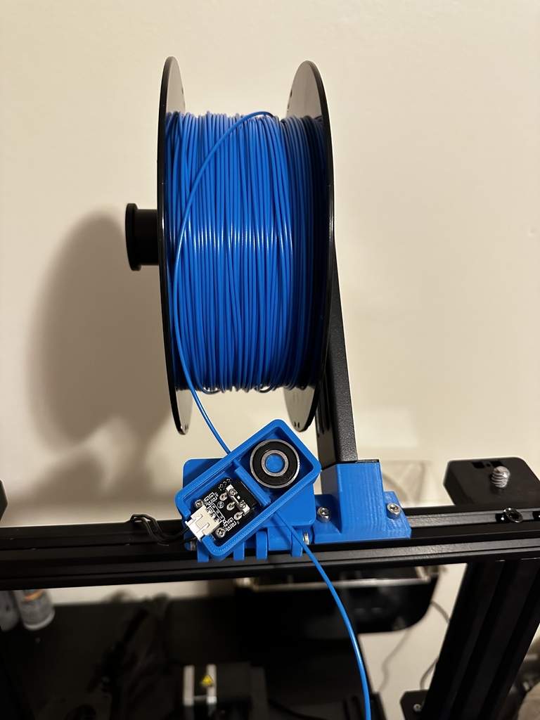 flexible filament runout sensor remixed by clayton merkle 3d printer parts creality filamentrunoutsens ender3 thingiverse crealityender3 runoutsensor 3D print model - Mito3D