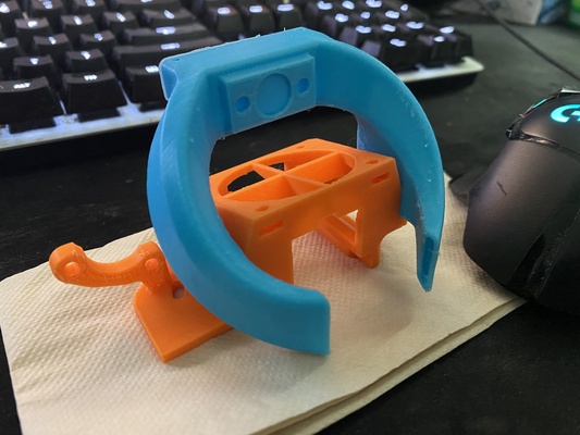 ender 3 cooling duct base abl mount remixed by senurasenaratne 3d printer accessories 3d print model - Mito3D