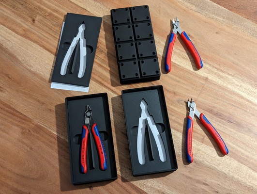 gridfinity knipex super knips stackable 2x4x3 container remixed by layercake tools organizers 3d print model - Mito3D