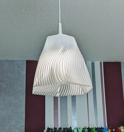 welle lampe schatten by schichtkuchen haushalt dekor lampenschirm 3d print model - Mito3D