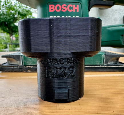 osvac bosch pss 240 ae m32 vácuo mangueira adaptador remixado by henkels passatempo faça staubabsaugung 3d print model - Mito3D