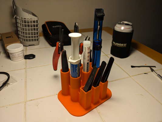 tool holder by brokenforks hobby & diy organizer soldering 3d print model - Mito3D