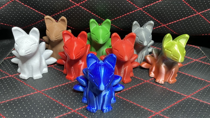 tailed fox shared by foxmckraut art sculptures 3d print model - Mito3D