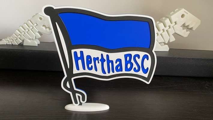 hertha bsc logo mmu multicolor shared by foxmckraut art signs & logos football fussball 3d print model - Mito3D