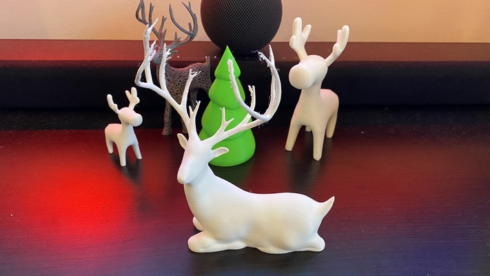 verlegung weihnachten hirsch geteilt by foxmckraut haushalt feierlichkeiten rentier weinachten 3d print model - Mito3D