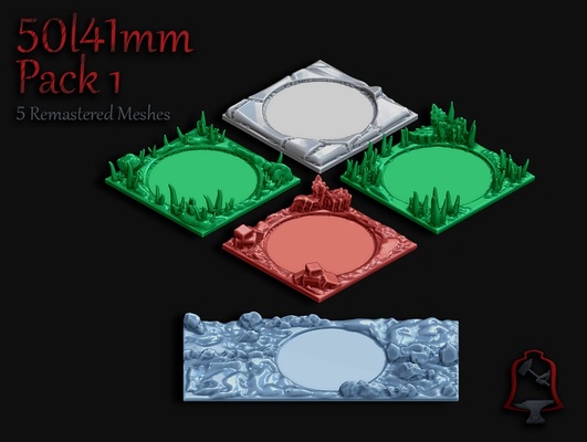 açık yaprak 40 mm yeniden düzenlendi fayans by path lebl oyuncaklar oyunlar çöl dnd dndtiles orman masaüstü masa oyunu arazi savaş oyunları wargaming 3d print model - Mito3D