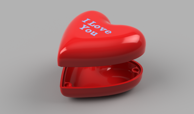 cuore scatola by robertw utensili organizzatori 3d print model - Mito3D