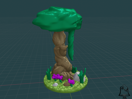 fey ağaç gölgelik by path lebl oyuncaklar oyunlar dd dnd dndprop fantezi yeşillik açık yaprak masaüstü masa oyunu arazi ağaçlar wargameterrain savaş oyunları wargaming 3d print model - Mito3D