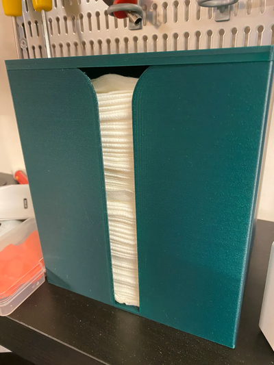 paños seguros caja by semana ali herramientas toalla almacenaje dispensador organizador 3d print model - Mito3D