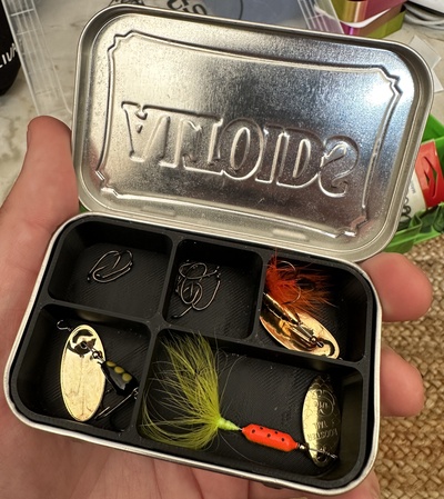 altoid tin tackle organizer by shayway tools organizers fishing trout altoidscontainer tacklebox fishingtackle 3d print model - Mito3D