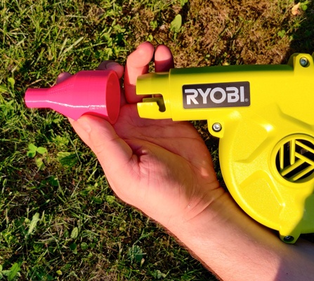 ryobi workshop blower adaptor by ippe tools paintball airmattress 3d print model - Mito3D