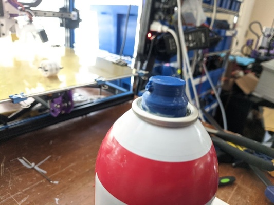 aerosol sprey tenekesi kapak değiştirme kolay yazdır by thebelin araçlar el boya püskürtmek 3d print model - Mito3D