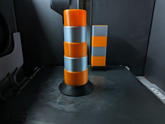 traffic cone barrel by jmaxime89 art models montreal ponto 3d print model - Mito3D