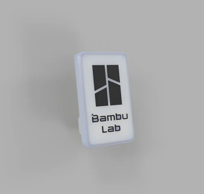 bambu laboratoire x1 carbone porte manipuler logo remixé by médecin restauré 3d imprimante pièces bouton bambulab poignée 3d print model - Mito3D