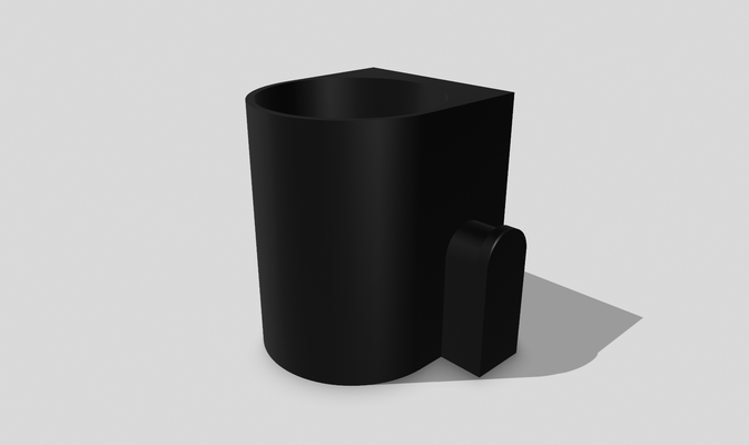 bambu cola raspador caddie remixado by filimalm 3d impressora acessórios laboratório suporte 3d print model - Mito3D